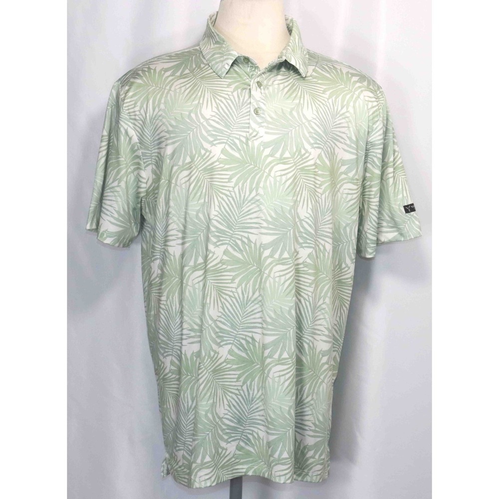 Yatta Golf Green Fern Performance Stretch Polo Shirt‎ Mens Size 2XL
